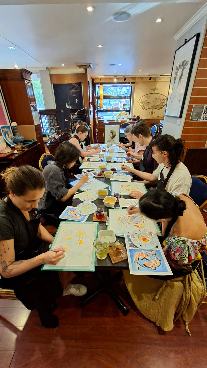 Paint and Tea at Zensation Teahouse