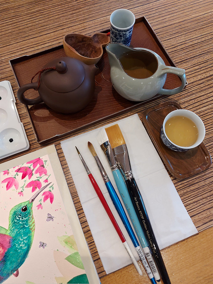 Paint and Tea at Zensation Teahouse