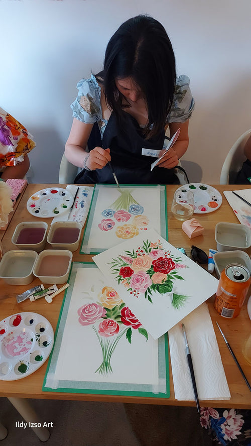 Watercolour Floral Bouquet Painting Workshop