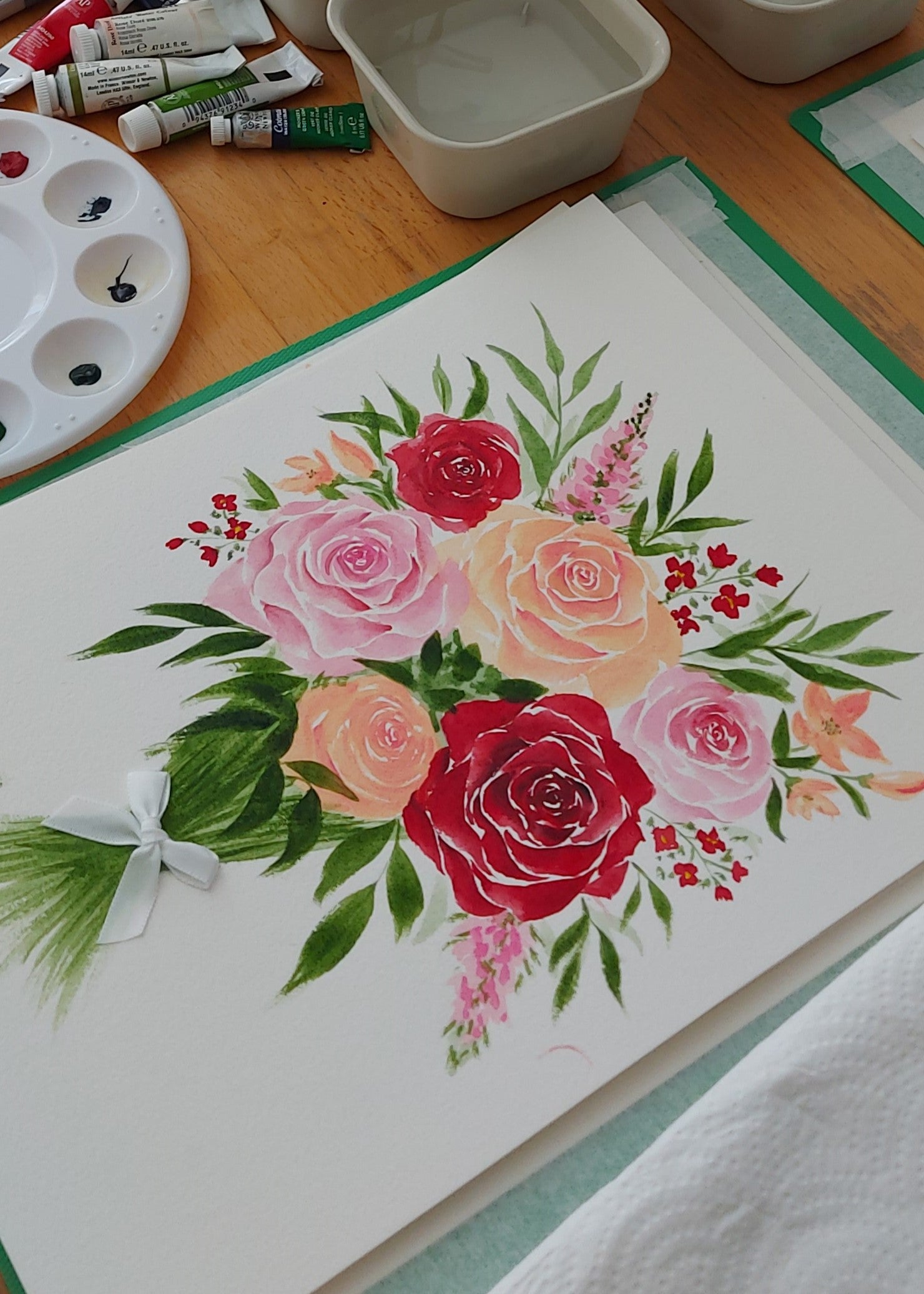 Watercolour Floral Bouquet Painting Workshop