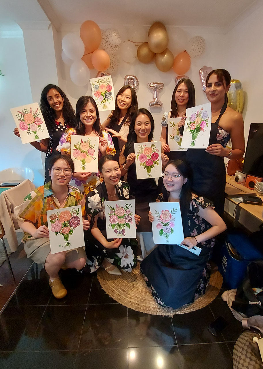 Watercolour Floral Bouquet Painting Workshop