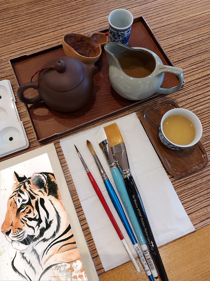 Paint and Tea at Zensation Teahouse